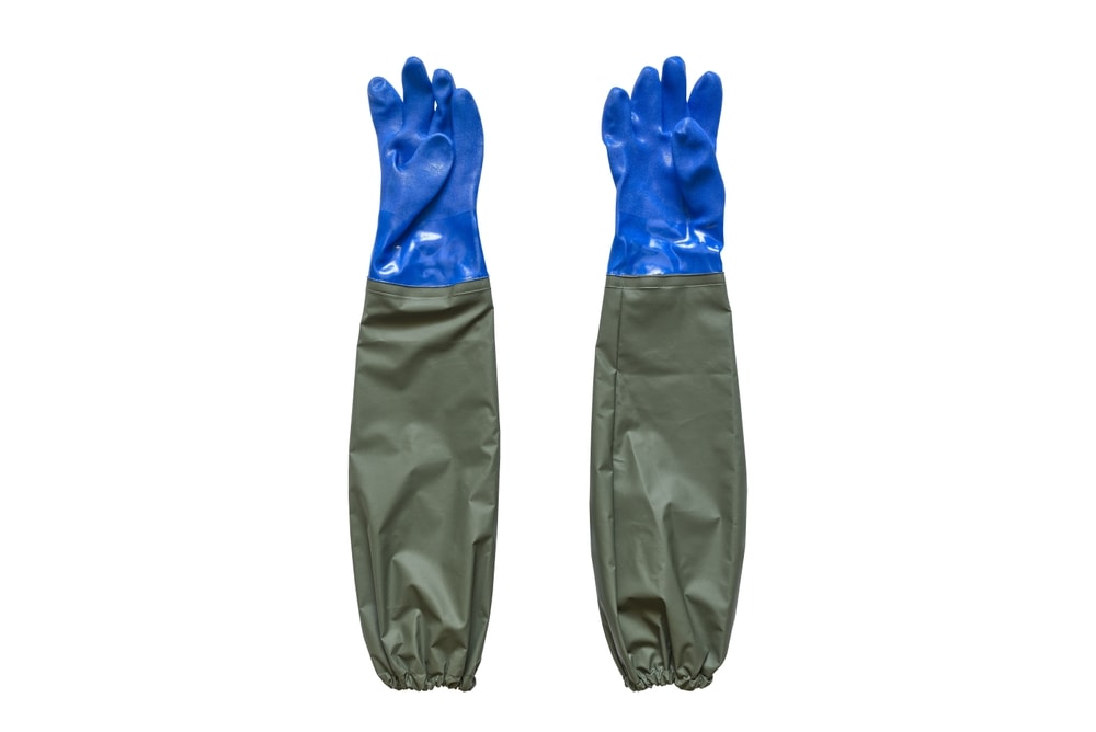 Rubber working gloves waterproof
