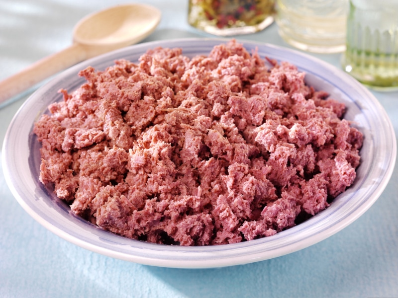 corned beef in a bowl