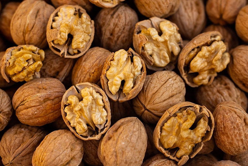 close up walnuts