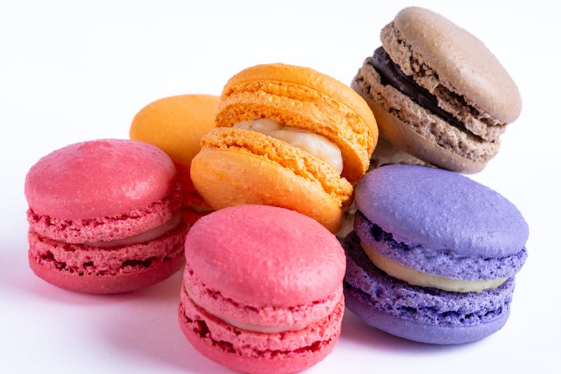 A Close-Up Shot of Delicious Macarons