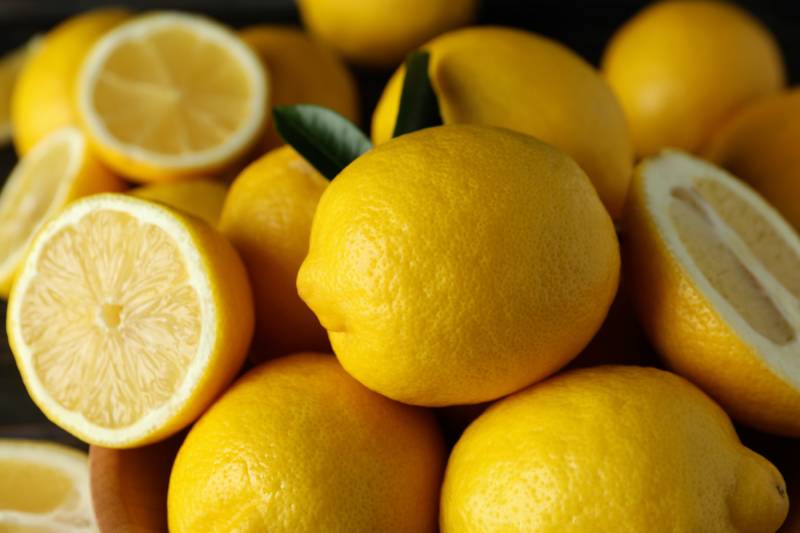lemons close up