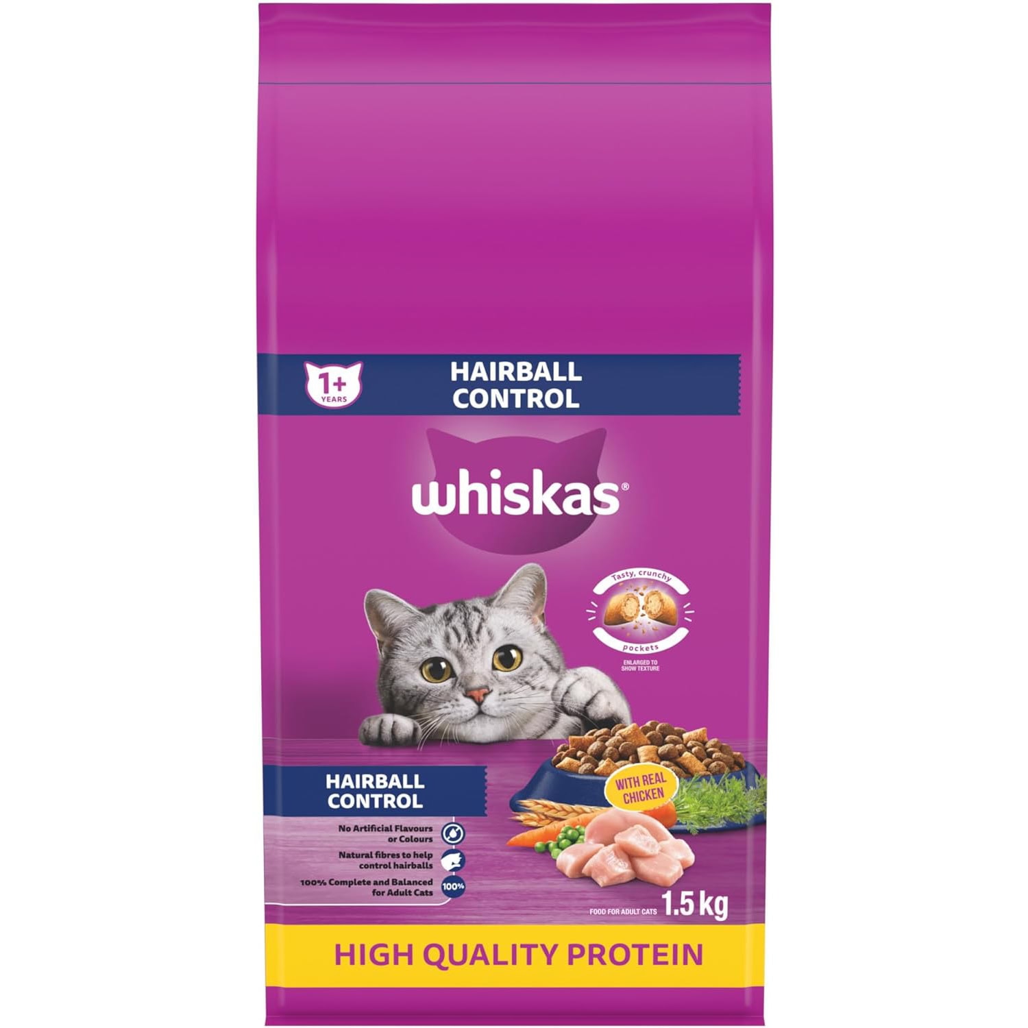 Whiskas Hairball Control Dry Cat Food