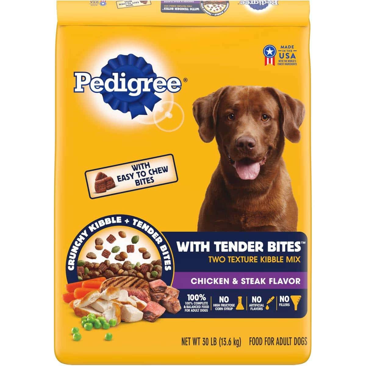 Pedigree Tender Bites Complete Nutrition Chicken & Steak Flavor Dry Dog Food